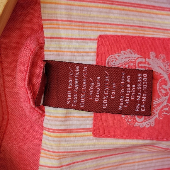 Size 8 Linen Olsen Pink Blazer - Picture 4 of 10